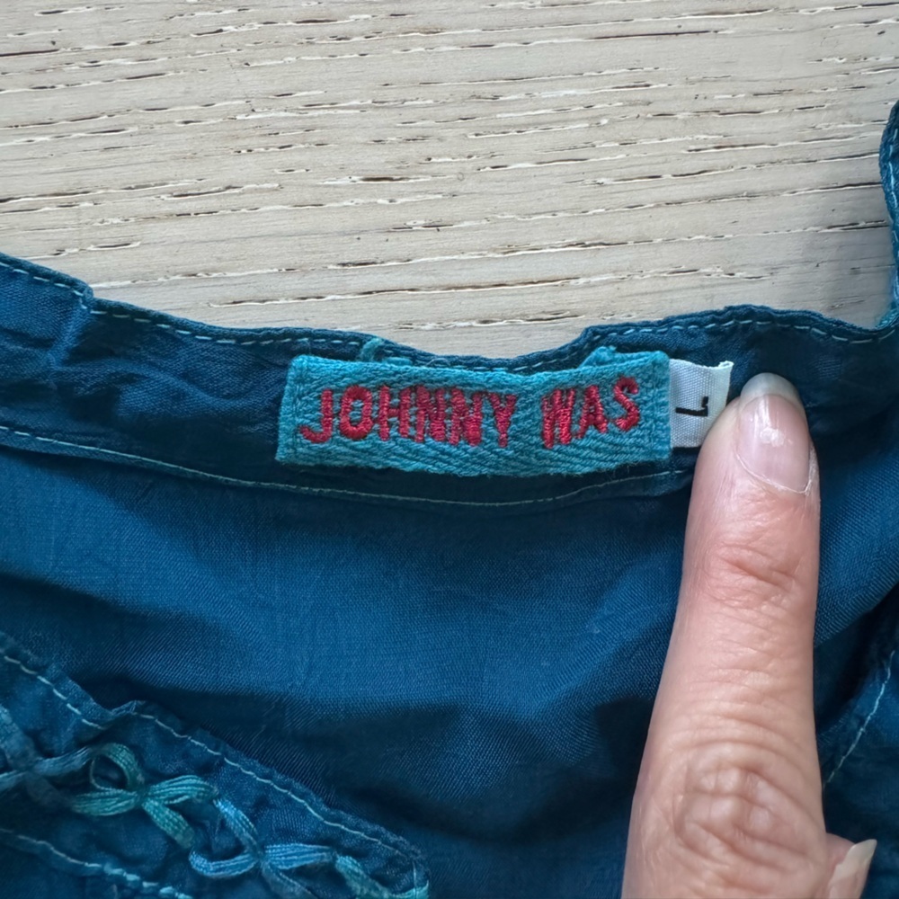 Johnny Was blouse Size L - Picture 5 of 6